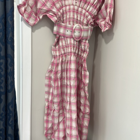 Nicholas  Smocked Panel Dress pink - Picture 4 of 9